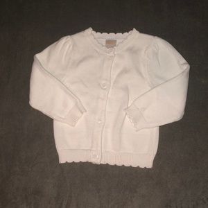 Gymboree White Cardigan